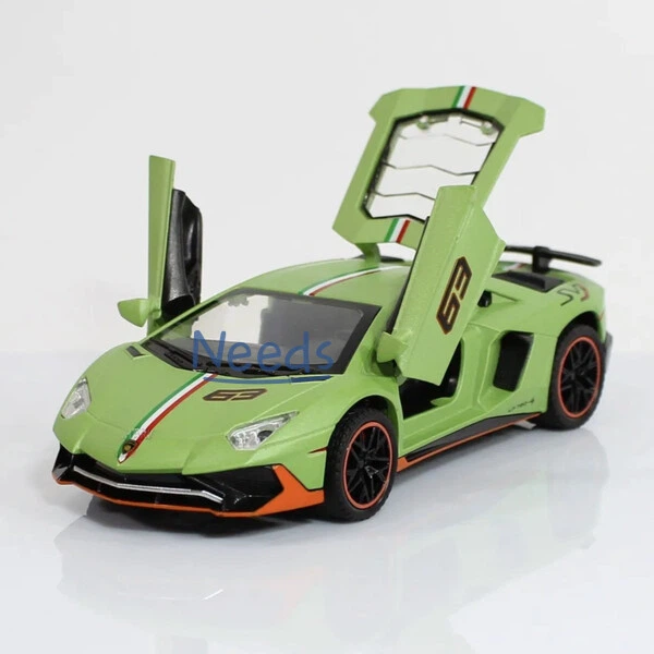 Машинка Lamborghini Aventador игрушка моделька металлическая коллекционная 15 см Зеленый (1888974) - Фото 3 Машинка Lamborghini Aventador игрушка моделька металлическая коллекционная 15 см Зеленый (1888974) - изображение 3