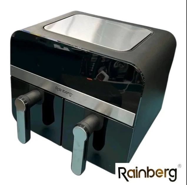 Аэрогриль Rainberg RB-2290, 4200 Вт/13л, на 2 контейнера, для приготовления блюд с минимальным количеством масла, Черный - изображение 2