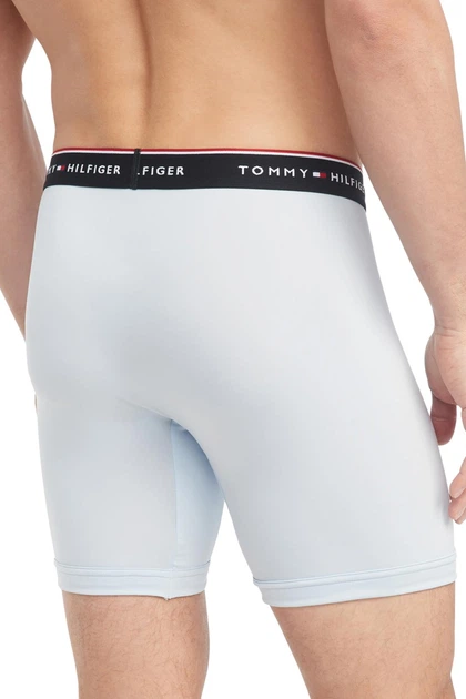 Труси боксери, 3 штуки Tommy Hilfiger 52(XL) Синій-Сірий-Білий (128495) - зображення 4