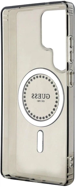 Панель Guess Rhinestones Printed Classic Logo MagSafe для Samsung Galaxy S25 Ultra Black (3666339449537) - зображення 6