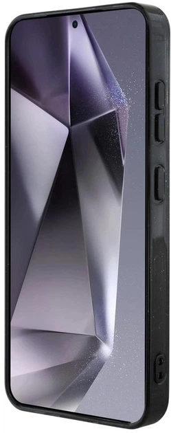 Панель Guess 4G Glitter Triangle Buttons MagSafe для Samsung Galaxy S25 Black (3666339449568) - зображення 7