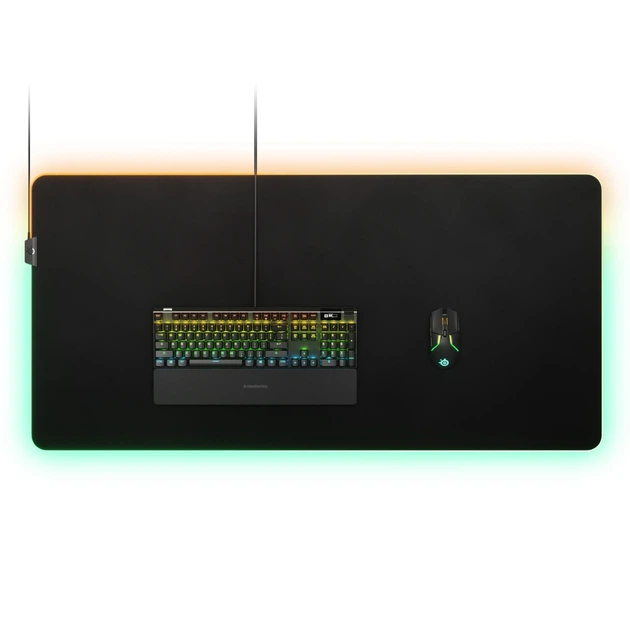 Ігрова поверхня SteelSeries QcK Prism Cloth 3XL ETAIL RGB 1200x590x4мм - изображение 3