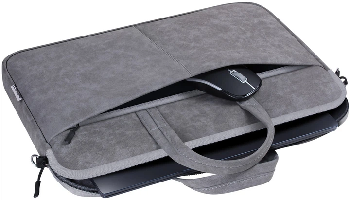 Сумка для ноутбука Defender 15.6" Solid PU gray (26088) - Фото 3 Сумка для ноутбука Defender 15.6" Solid PU gray (26088) - зображення 3