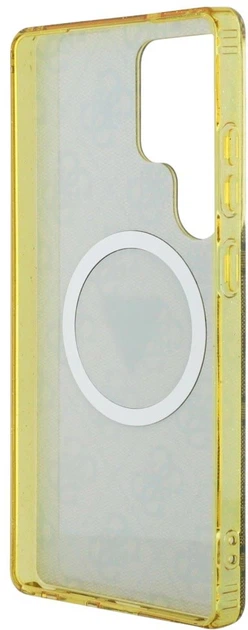 Панель Guess 4G Glitter Triangle Buttons MagSafe для Samsung Galaxy S25 Ultra Brown (3666339449605) - зображення 6