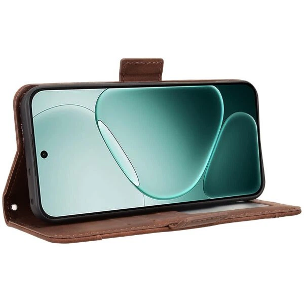 Чохол Deexe Wallet Stand для OPPO A6 Pro - Brown - зображення 3