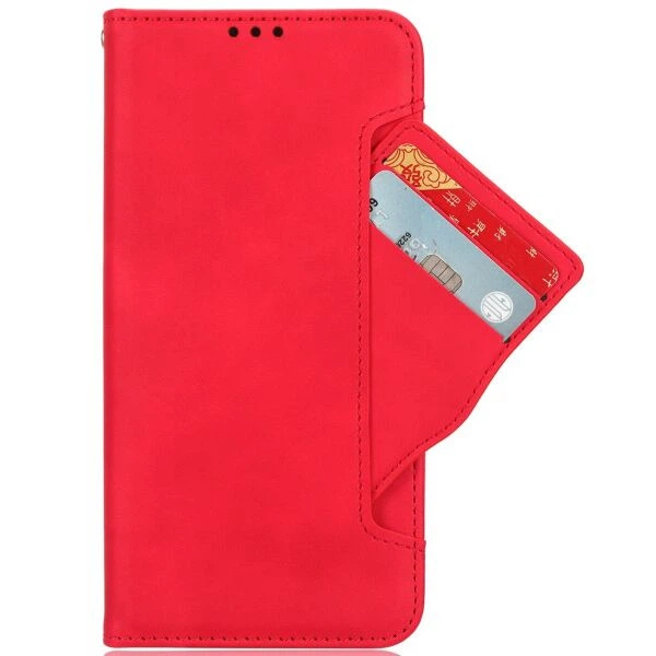 Чохол-книжка з кишеньками Deexe Wallet Stand для Infinix Hot 70 - Red - зображення 3