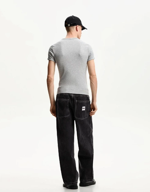 Джинси BERSHKA Loose Baggy Fit чорний 0334/534/800 30 - зображення 2