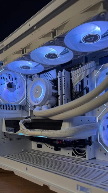 Сборка под заказ: игровой ПК GameMax Hype-M White Tower / Intel Core i7-14700F (20 (28) ядер по 1.5 - 5.4 GHz) / 32 GB DDR5 / 1000 GB SSD M.2 / nVidia GeForce RTX 5070, 12 GB GDDR7, 192-bit / 850W - изображение 7