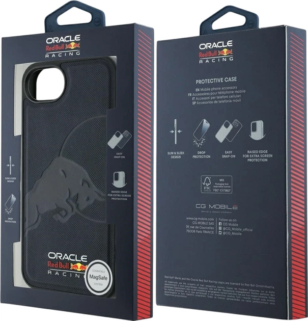 Панель Red Bul Meshed Debossed Bull MagSafe для Apple iPhone 16e Navy Blue (RBHMPSE424PUBUFV) - зображення 7