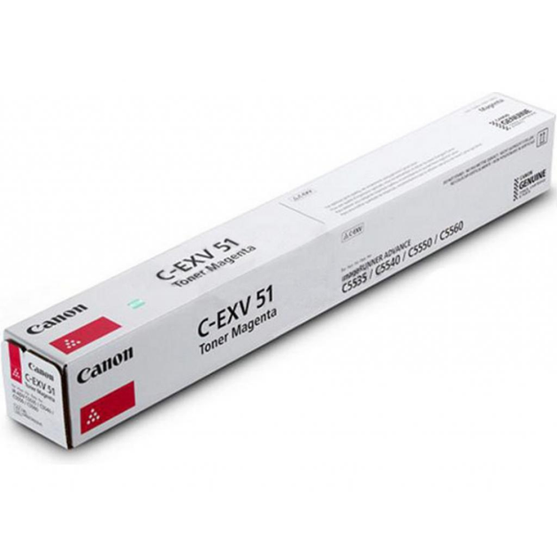 Тонер-картридж Canon C-EXV51 Magenta для iRC5535 iRC5535i iRC5540i iRC5550i iRC5560i Фиолетовый - изображение 2
