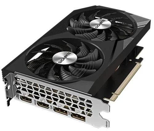 Відеокарта GeForce RTX 3050, Gigabyte, WINDFORCE V2, 8Gb GDDR6, 128-bit, 2xHDMI/2xDP, 1777/14000 MHz, 8-pin (GV-N3050WF2V2-8GD) - изображение 2