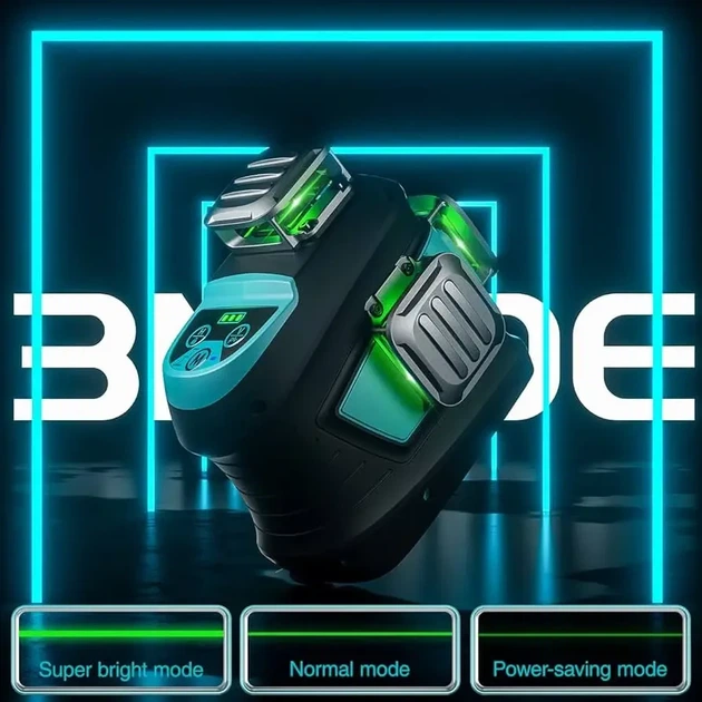 Лазерный нивелир DecTeam DJ03CG 3D уровень с дистанционным управлением - Фото 3 Лазерный нивелир DecTeam DJ03CG 3D уровень с дистанционным управлением - изображение 3