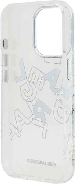 Etui plecki Karl Lagerfeld IML Sketched Graphic do Apple iPhone 16 Pro Transparent (KLHCP16LHMLGFCH) - obraz 6