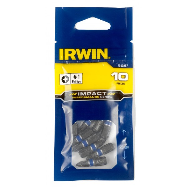Біта Irwin Impact Pro Performance 25 мм. PH1 10 шт. (1923287) - Фото 1 Біта Irwin Impact Pro Performance 25 мм. PH1 10 шт. (1923287) - изображение 1