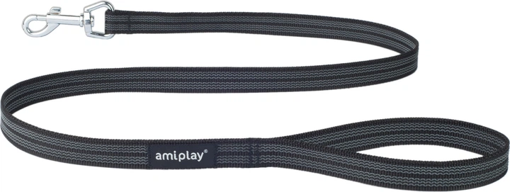 Повідець Amiplay Rubber S - M 120 x 1,6 см Чорний (5907563221680) - зображення 2
