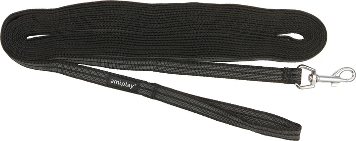 Нашийник для тренувань Amiplay Rubber S - M 500 x 1,6 см Чорний (5907563221802) - зображення 1