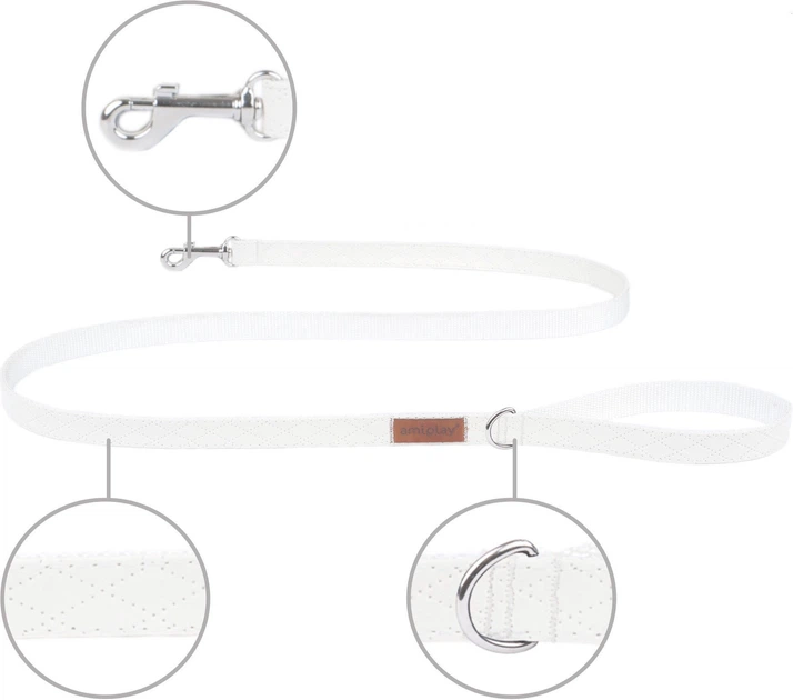 Повідець Amiplay New York L 140 см Білий (5907563253582) - зображення 2