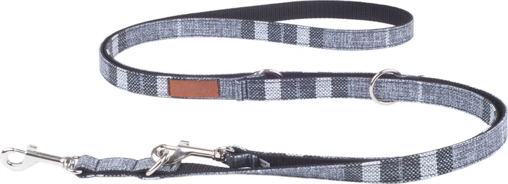 Smycz regulowana Amiplay London 6 w 1 S 100 - 200 cm Szara (5907563253971) - obraz 1