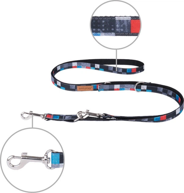 Регульований повідець Amiplay Adventure 6 в 1 M 100 - 200 см Кубик (5907563261693) - зображення 2