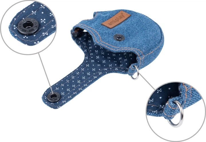 Автоматичний повідець Amiplay Infini з корпусом Denim M 5 м Синій (5907563271500) - зображення 3