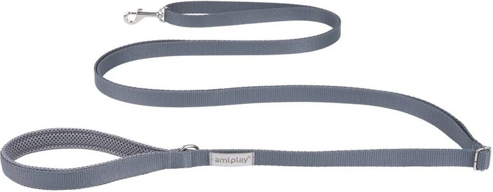 Регульований повідець Amiplay Samba Easy Fix XL 160 - 300 см Сірий (5907563277953) - зображення 1