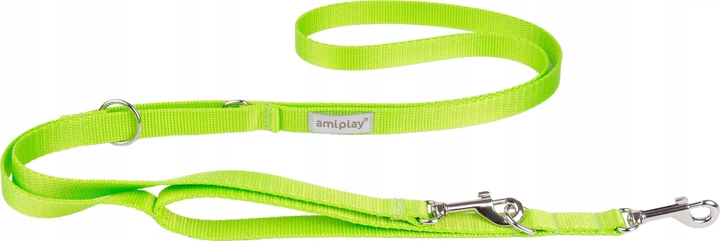 Регульований повідець Amiplay Samba 7 в 1 XL 100 - 200 см Зелений (5907563278219) - зображення 1
