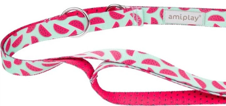 Smycz regulowana Amiplay BeHappy 7 w 1 XL 100 - 200 cm Watermelon (5907563282131) - obraz 3