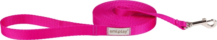 Тренувальний повідець Amiplay Samba M 5 м Рожевий (5907563301757) - зображення 1