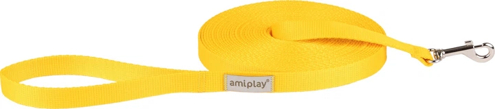 Тренувальний повідець Amiplay Samba L 10 м Жовтий (5907563302174) - зображення 1