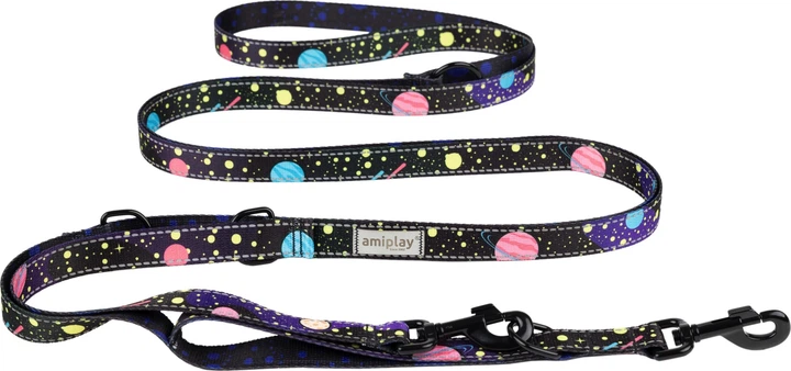Регульований повідець Amiplay BeSpace 8 в 1 M 200 - 400 см Milkyway (5907563307247) - зображення 1