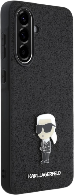 Панель Karl Lagerfeld Fixed Glitter Ikonik Logo Metal Pin для Samsung Galaxy A36 Black (KLHCSA36GKNPSK) - зображення 2