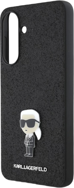 Панель Karl Lagerfeld Fixed Glitter Ikonik Logo Metal Pin для Samsung Galaxy A36 Black (KLHCSA36GKNPSK) - зображення 3