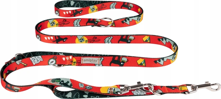 Регульований повідець Amiplay Amik 8 в 1 XL 200 - 400 см TravelDog (5907563309388) - зображення 1