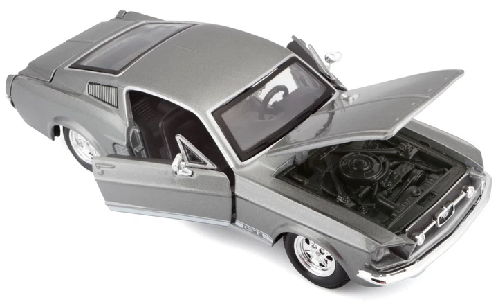 Metalowy model samochodu Maisto 1:24 1967 Ford Mustang GT 31260GY (90159312604) - obraz 3