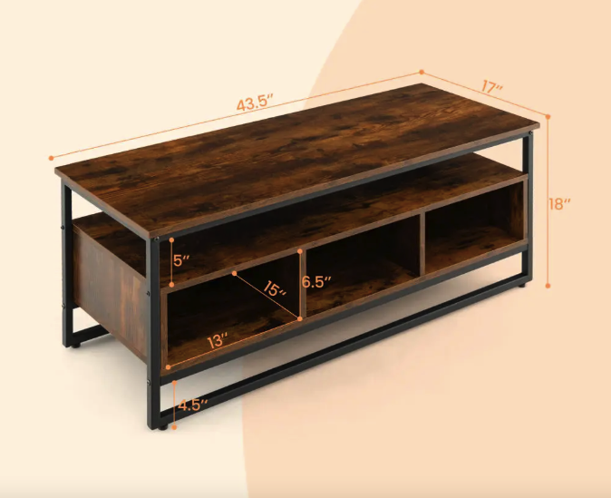 Тумба комод Costway Mary с ящиками в стиле Loft - изображение 5