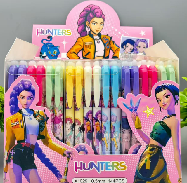 Набор ручек пиши-стирай BКпоп Охотиницы на демонов KPop Demon Hunters 12 штук синий цвет (SVS) - Фото 3 Набор ручек пиши-стирай BКпоп Охотиницы на демонов KPop Demon Hunters 12 штук синий цвет (SVS) - изображение 3