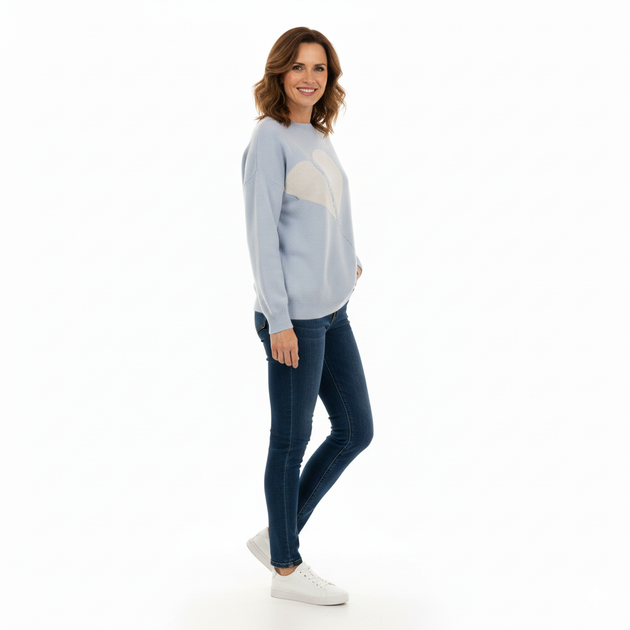 Стильный женский свитер с принтом one size (107) One Size - изображение 2