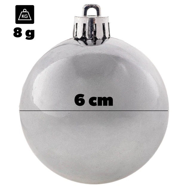 Zestaw bombek choinkowych Kadax 30 szt (5906638309315) - obraz 3