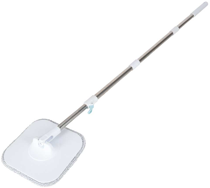 Набір для прибирання KIK Відро з віджимом, швабра та 2 змінні мікрофібри (5903039763166) - зображення 3