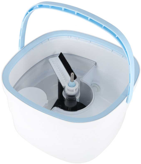 Набір для прибирання KIK Відро з віджимом, швабра та 2 змінні мікрофібри (5903039763166) - зображення 10