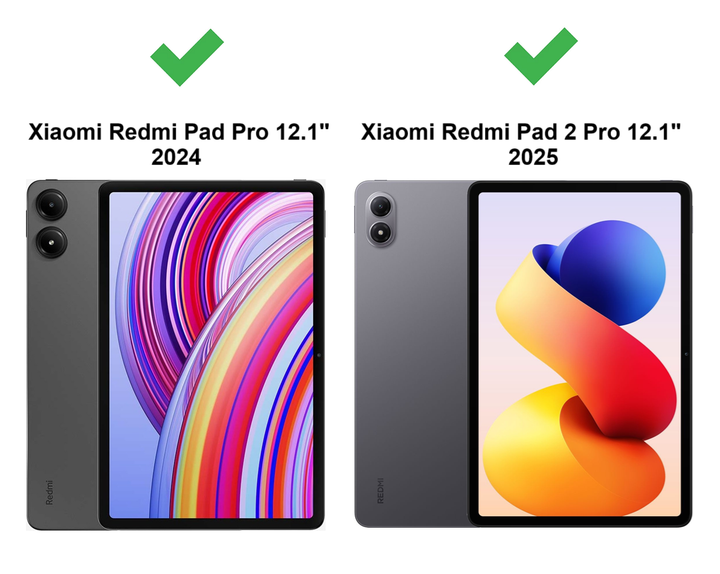Чохол книжка Crystal Flip 360 Rotary для Xiaomi Redmi Pad 2 Pro 12.1" / Poco Pad M1 12.1" (Чорний) - зображення 3