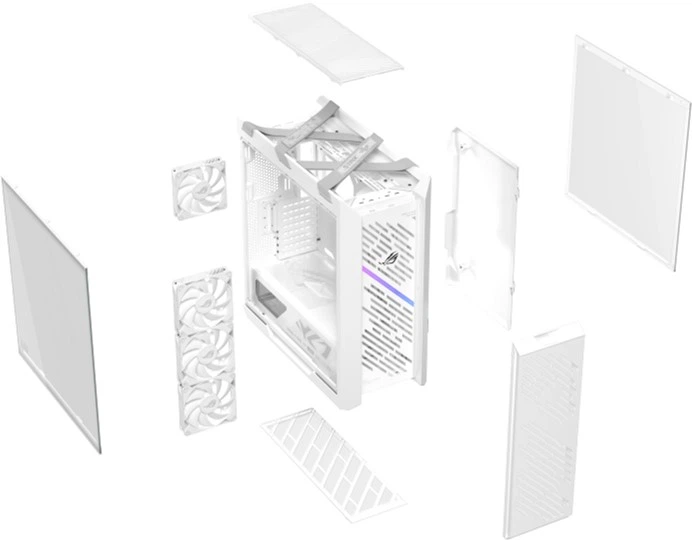 Комп'ютерний корпус без блоку живлення Asus ROG Strix Helios II GX601S White (90DC00W3-B39000) - зображення 7