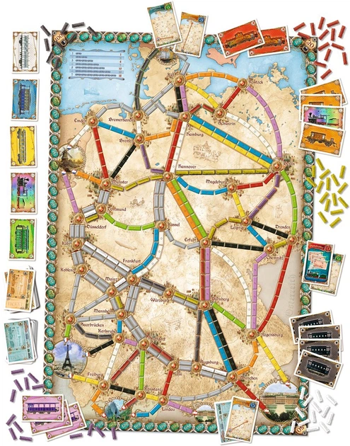 Настільна гра Asmodee Ticket to Ride: Germany (німецьке видання) (0824968200155) - зображення 3