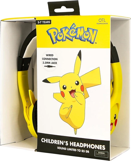 Навушники OTL Pokemon Pikachu Ears Yellow/Black (5055371628402) - зображення 6