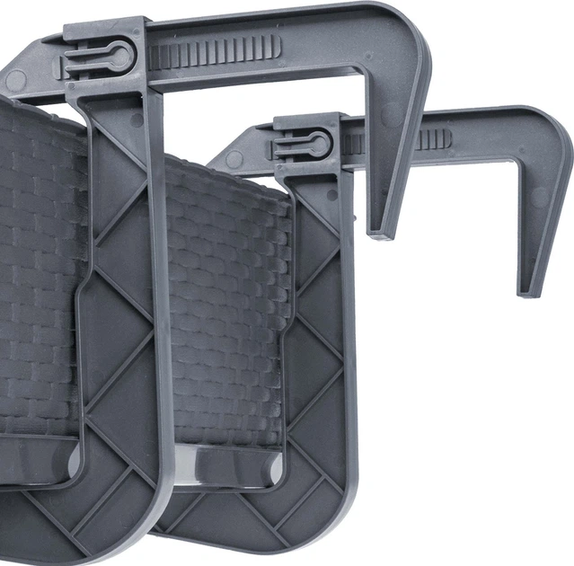 Балконний горщик з ручками Kadax Castro K8211 3 шт. Графітовий - зображення 6