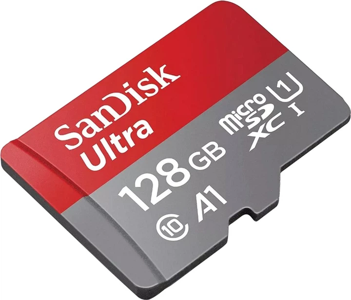 Карта пам'яті SanDisk Ultra microSDXC 128GB Class 10 UHS-I U1 A1 + SD адаптер (SDSQUAB-128G-GN6FA) - зображення 3