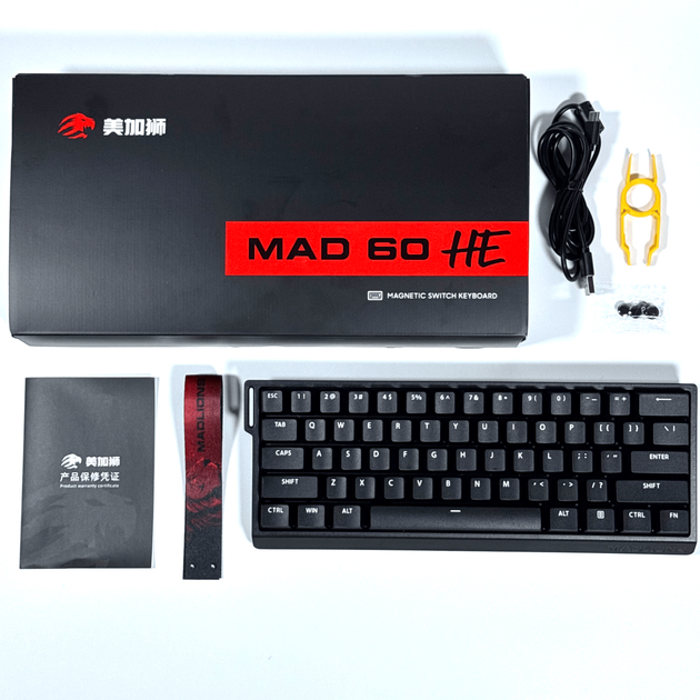 Магнітна ігрова клавіатура MADLIONS MAD 60HE Black - зображення 6