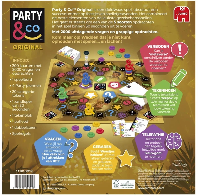 Gra planszowa Jumbo Party and Co.: Original (edycja hiszpańska) (8710126003015) - obraz 3