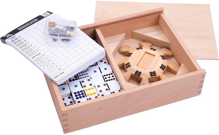 Gra planszowa Engelhart Domino Mexican trains D12 Deluxe(edycja chińska) (8716096018301) - obraz 5