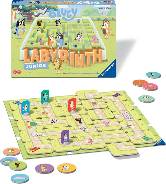 Настільна гра Ravensburger Junior Labyrinth: Bluey (чеське видання) (4005556247110) - зображення 3